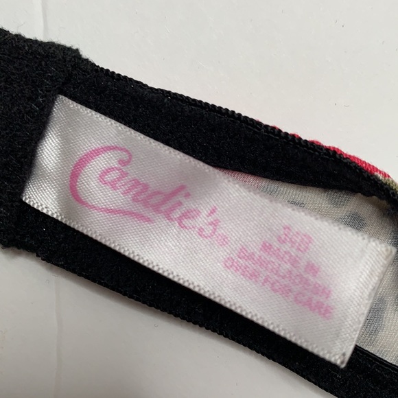 CANDIE’S Black & Red Print Push-up Bra - Picture 14 of 14